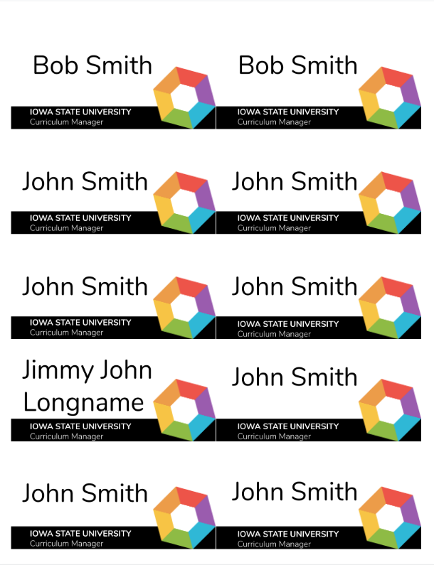 nametag template